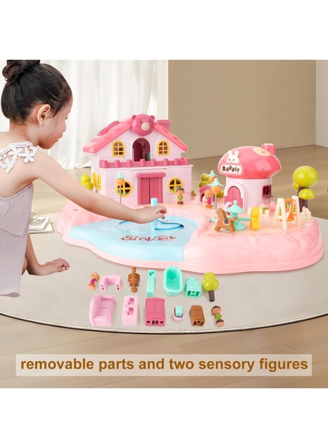 A set of magnetic clips for all playhouses with toddler and young children's characters, sound effects, Christmas accessories, and Christmas furniture. A great Christmas treat for kids.